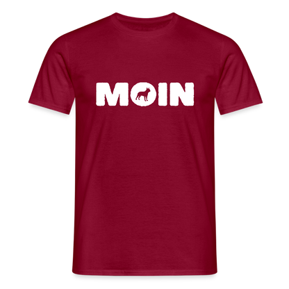 Boston Terrier - Moin | Männer T-Shirt - Ziegelrot