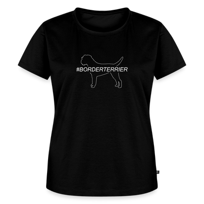 Women’s Premium T-Shirt - Border Terrier - Hashtag - Schwarz