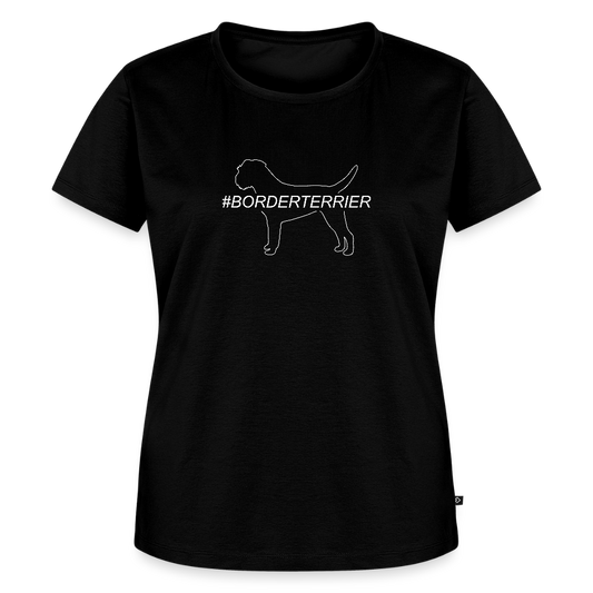 Women’s Premium T-Shirt - Border Terrier - Hashtag - Schwarz