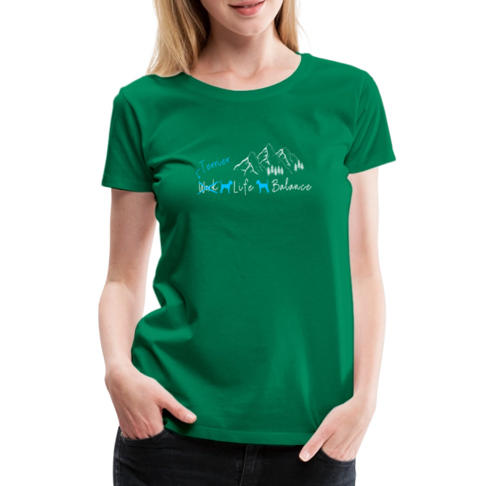 Women’s Premium T-Shirt - (Irish) Terrier Life Balance - Kelly Green
