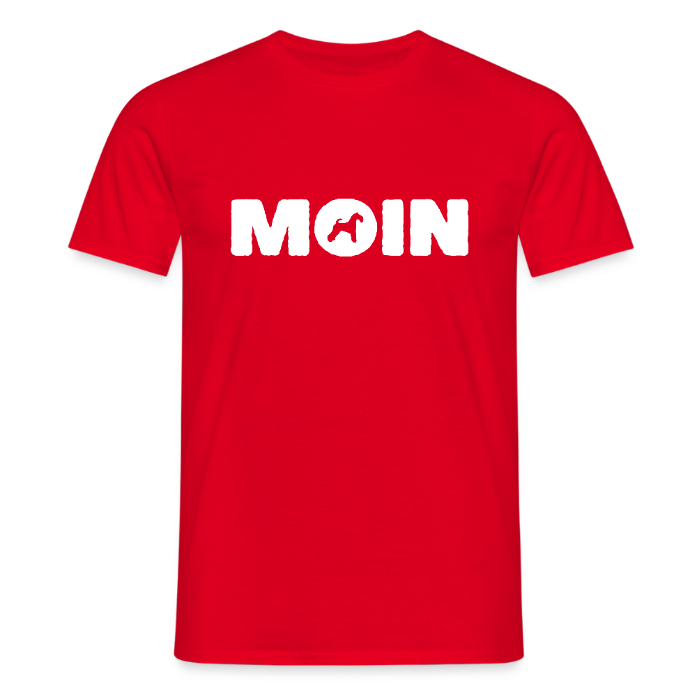 Kerry Blue Terrier - Moin | Männer T-Shirt - Rot
