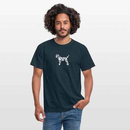 Border Terrier geometrisch | Männer T-Shirt - Navy