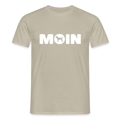 Border Terrier - Moin | Männer T-Shirt - Sandbeige