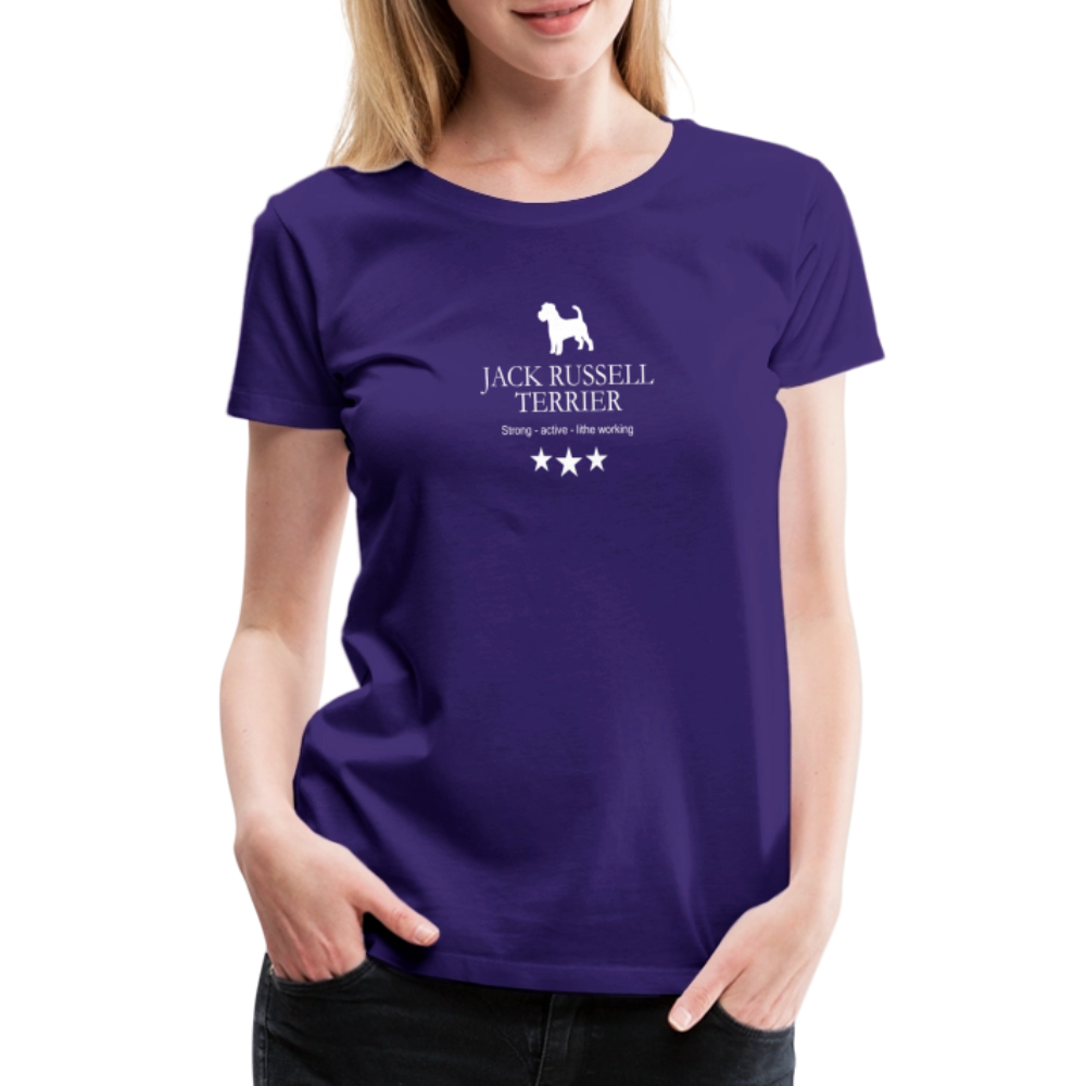 Women’s Premium T-Shirt - Jack Russell Terrier - Strong, active, lithe working... - Lila