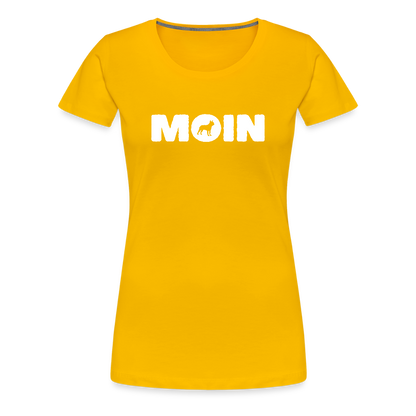 Boston Terrier - Moin | Women’s Premium T-Shirt - Sonnengelb