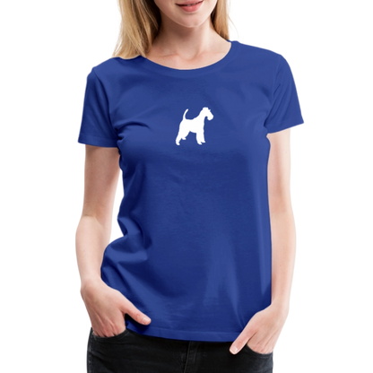 Foxterrier-Silhouette | Women’s Premium T-Shirt - Königsblau