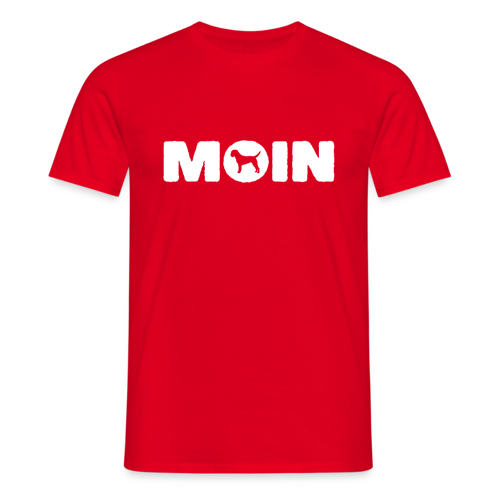 Border Terrier - Moin | Männer T-Shirt - Rot