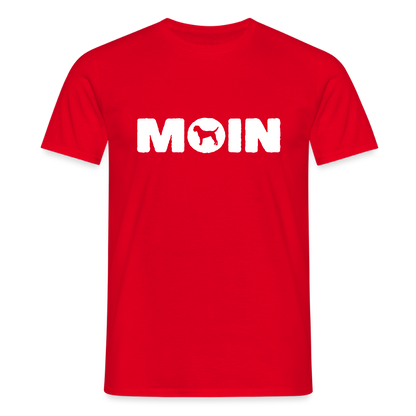 Border Terrier - Moin | Männer T-Shirt - Rot