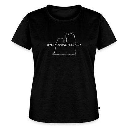 Women’s Premium T-Shirt - Yorkshire Terrier - Hashtag - Schwarz