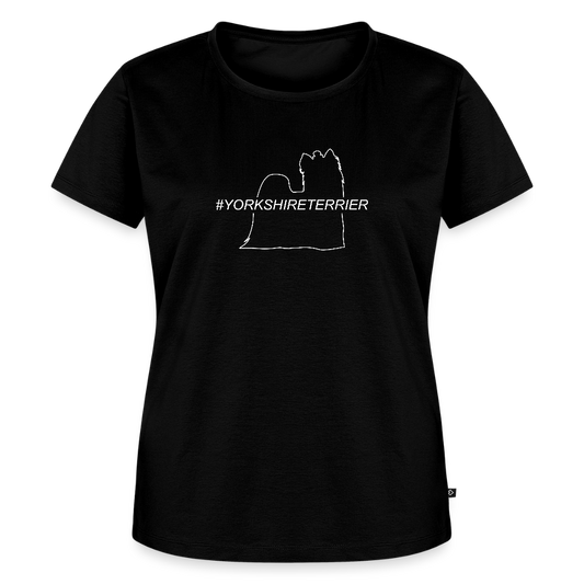 Women’s Premium T-Shirt - Yorkshire Terrier - Hashtag - Schwarz