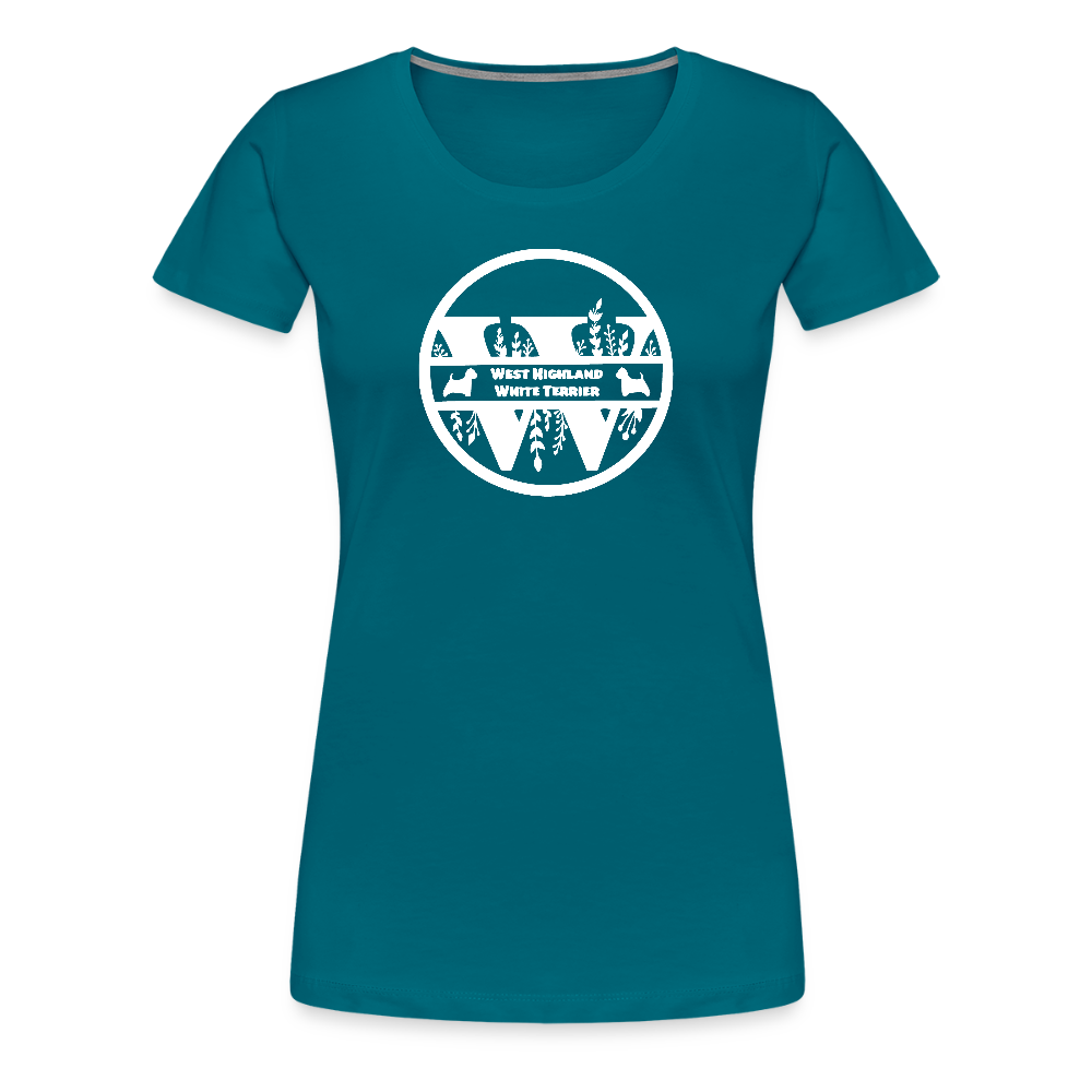 Women’s Premium T-Shirt - West Highland White Terrier - Monogramm - Divablau
