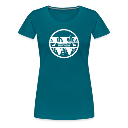 Women’s Premium T-Shirt - West Highland White Terrier - Monogramm - Divablau