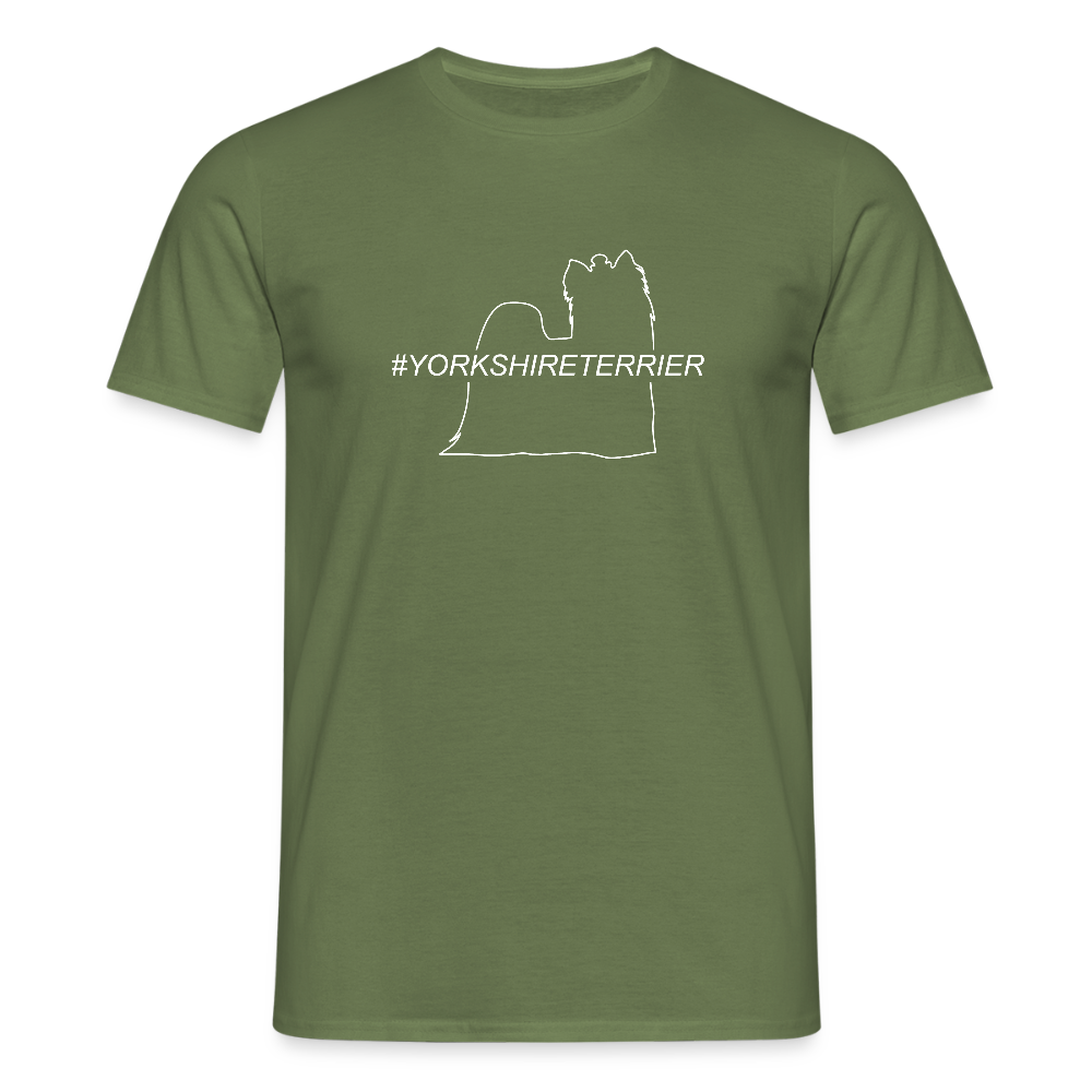 Yorkshire Terrier - Hashtag | Männer T-Shirt - Militärgrün