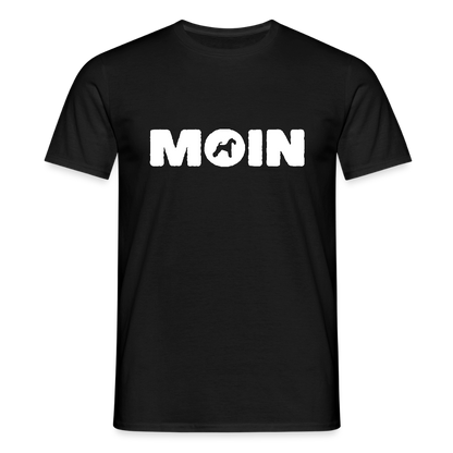 Kerry Blue Terrier - Moin | Männer T-Shirt - Schwarz