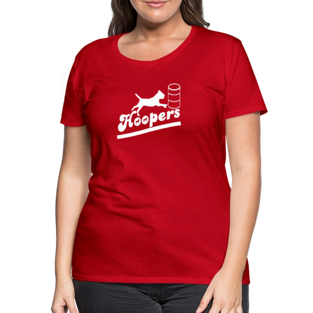 Women’s Premium T-Shirt - Hoopers mit Border Terrier - Rot