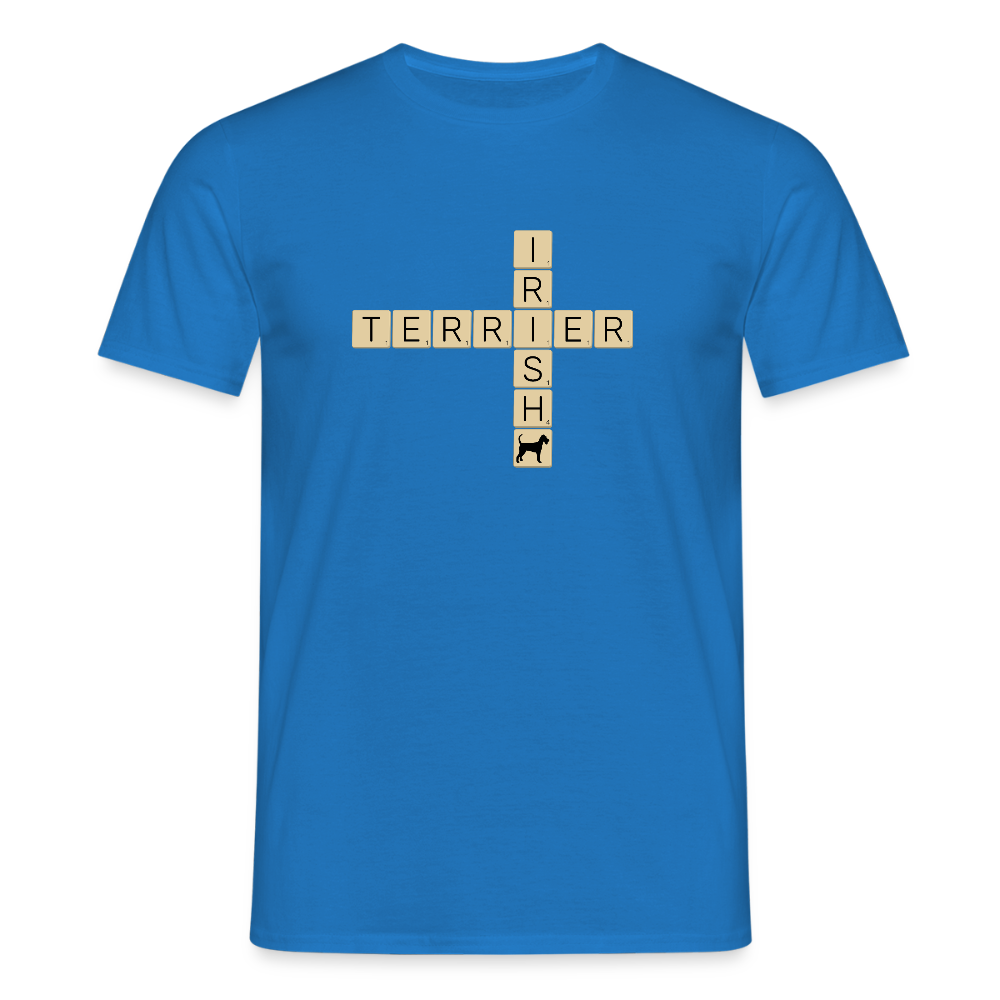 Irish Terrier - Scrabble | Männer T-Shirt - Royalblau