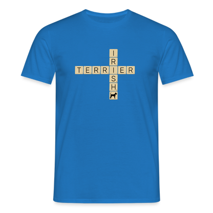 Irish Terrier - Scrabble | Männer T-Shirt - Royalblau