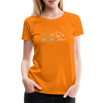 Women’s Premium T-Shirt - (Irish) Terrier Life Balance - Orange