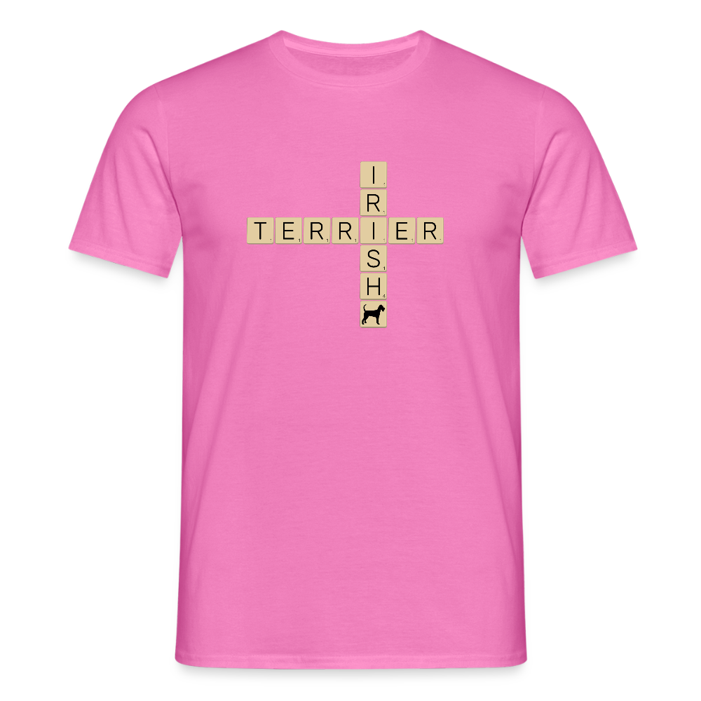 Irish Terrier - Scrabble | Männer T-Shirt - Pink