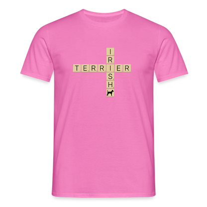 Irish Terrier - Scrabble | Männer T-Shirt - Pink