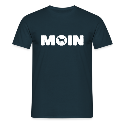 Border Terrier - Moin | Männer T-Shirt - Navy