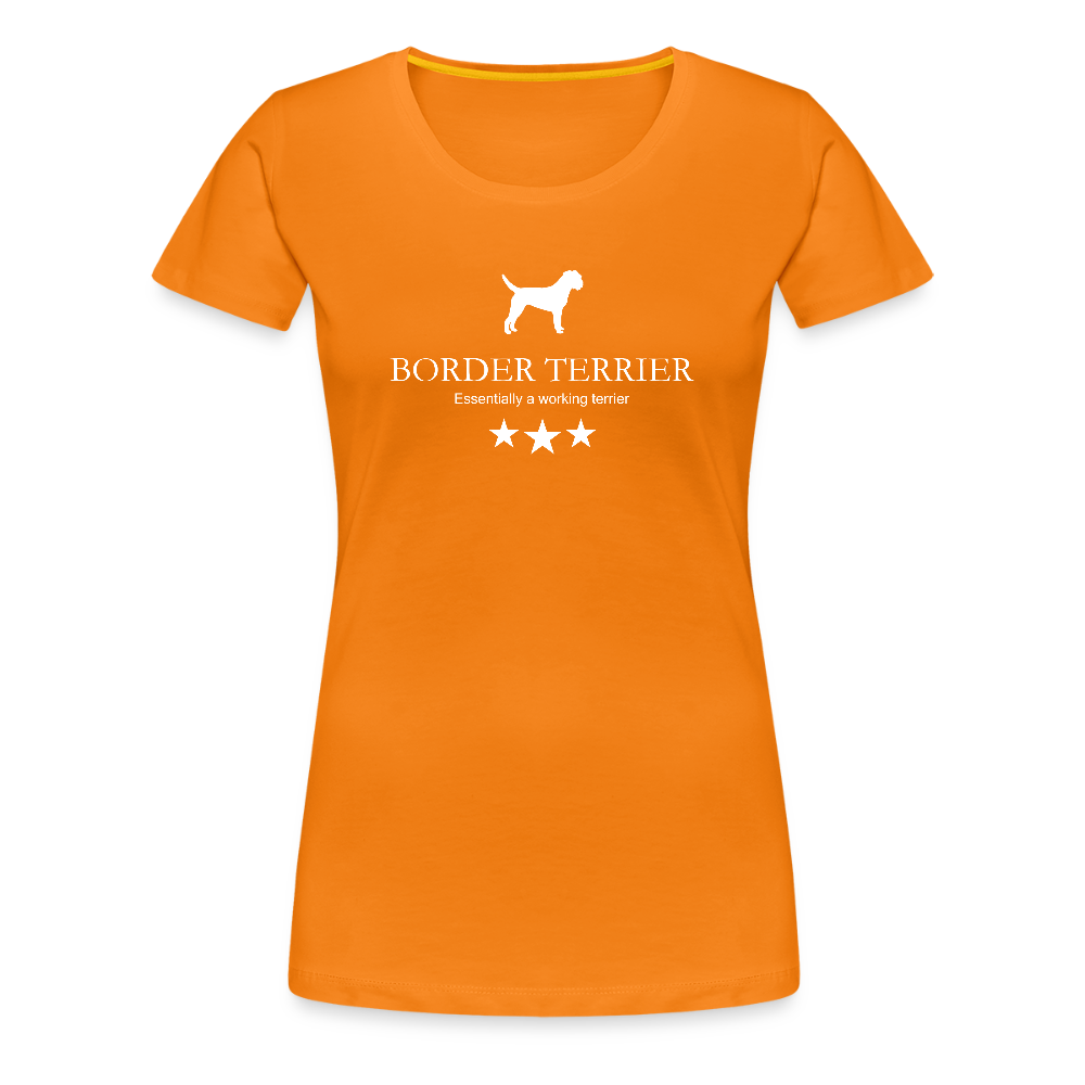 Women’s Premium T-Shirt - Border Terrier - Essentially a working terrier... - Orange