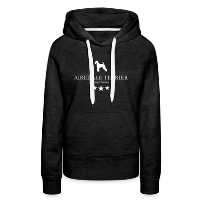 Frauen Premium Hoodie - Airedale Terrier - King of terriers... - Anthrazit