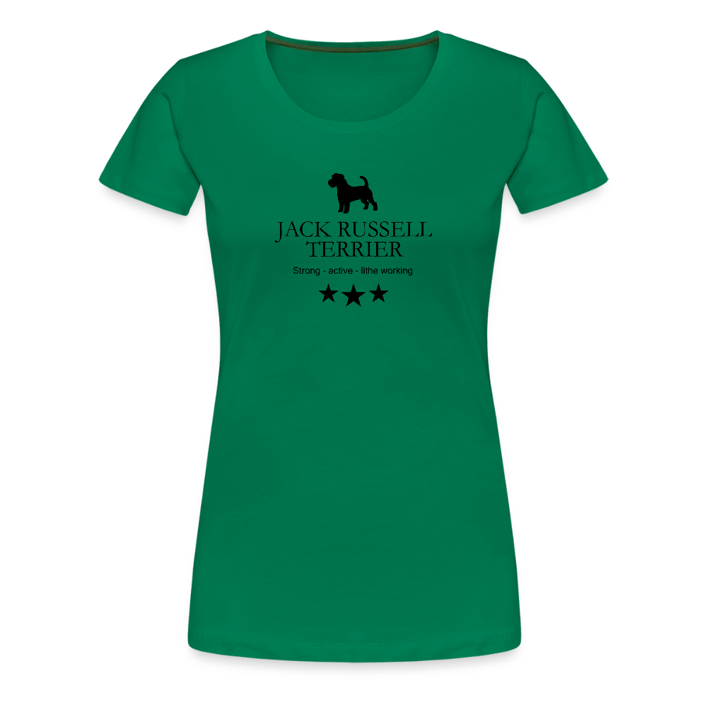 Women’s Premium T-Shirt - Jack Russell Terrier - Strong, active, lithe working... - Kelly Green