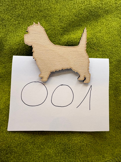 Startnummernhalter "groß" mit Terriermotiv (Kopie)