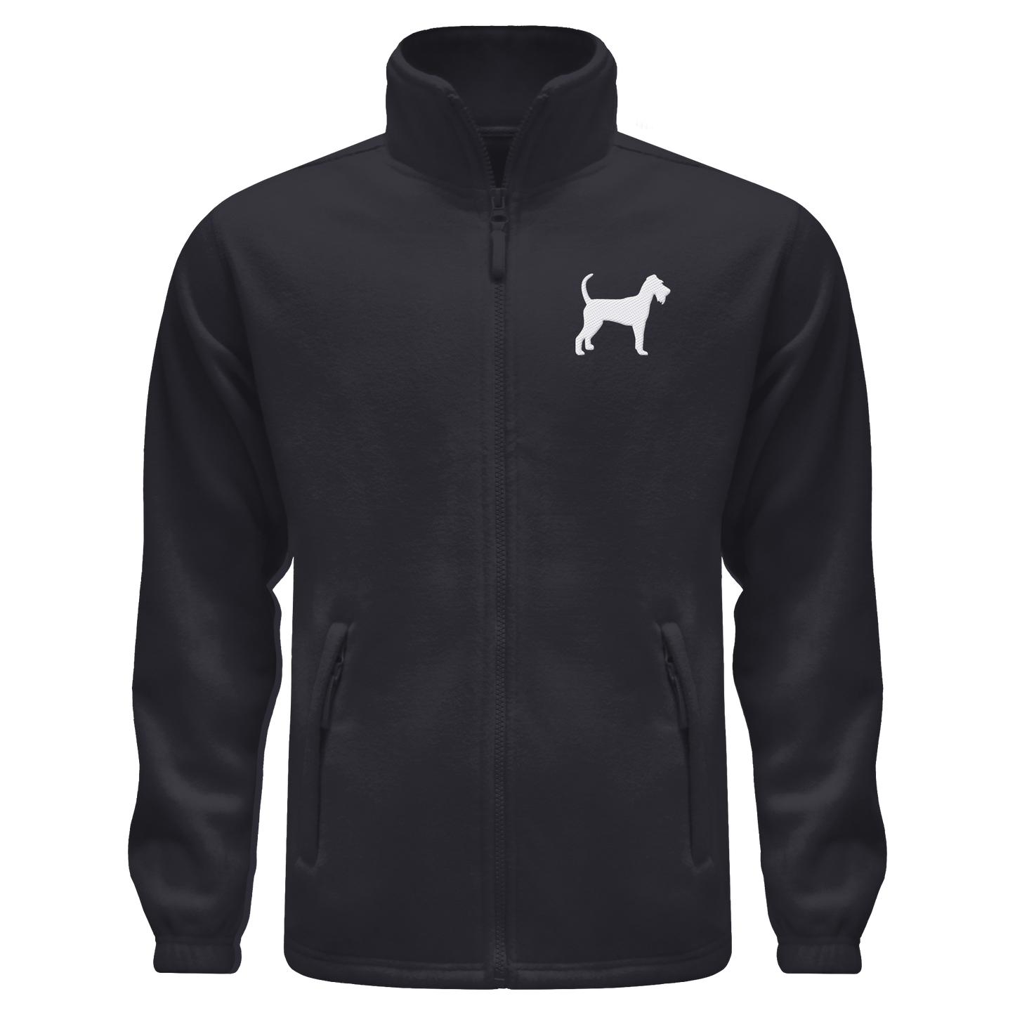Irish Terrier-Silhouette - Fleece Jacket