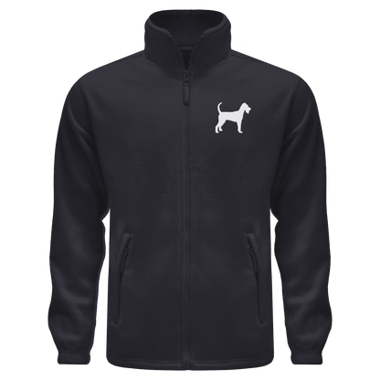 Irish Terrier-Silhouette - Fleece Jacket