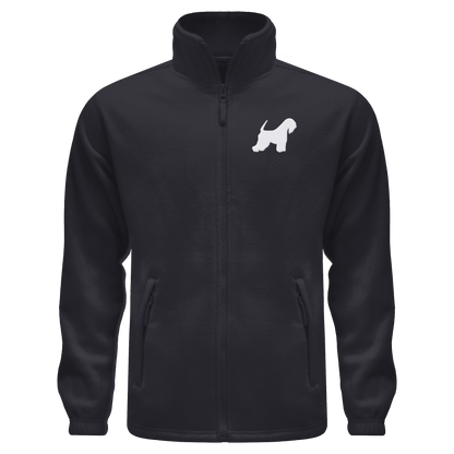 Irish Soft Coated Wheaten Terrier-Silhouette - Fleece Jacket