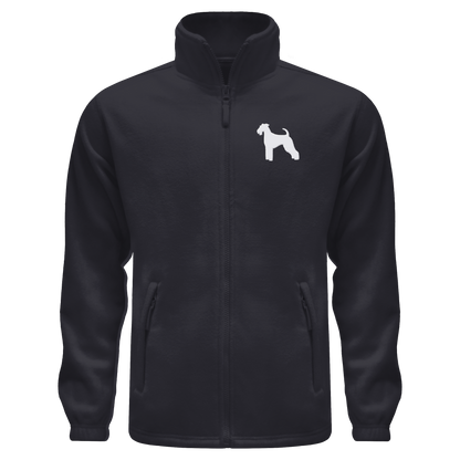 Airedale Terrier-Silhouette - Fleece Jacket