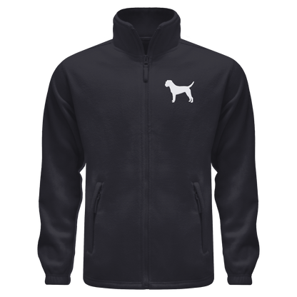 Border Terrier-Silhouette - Fleece Jacket