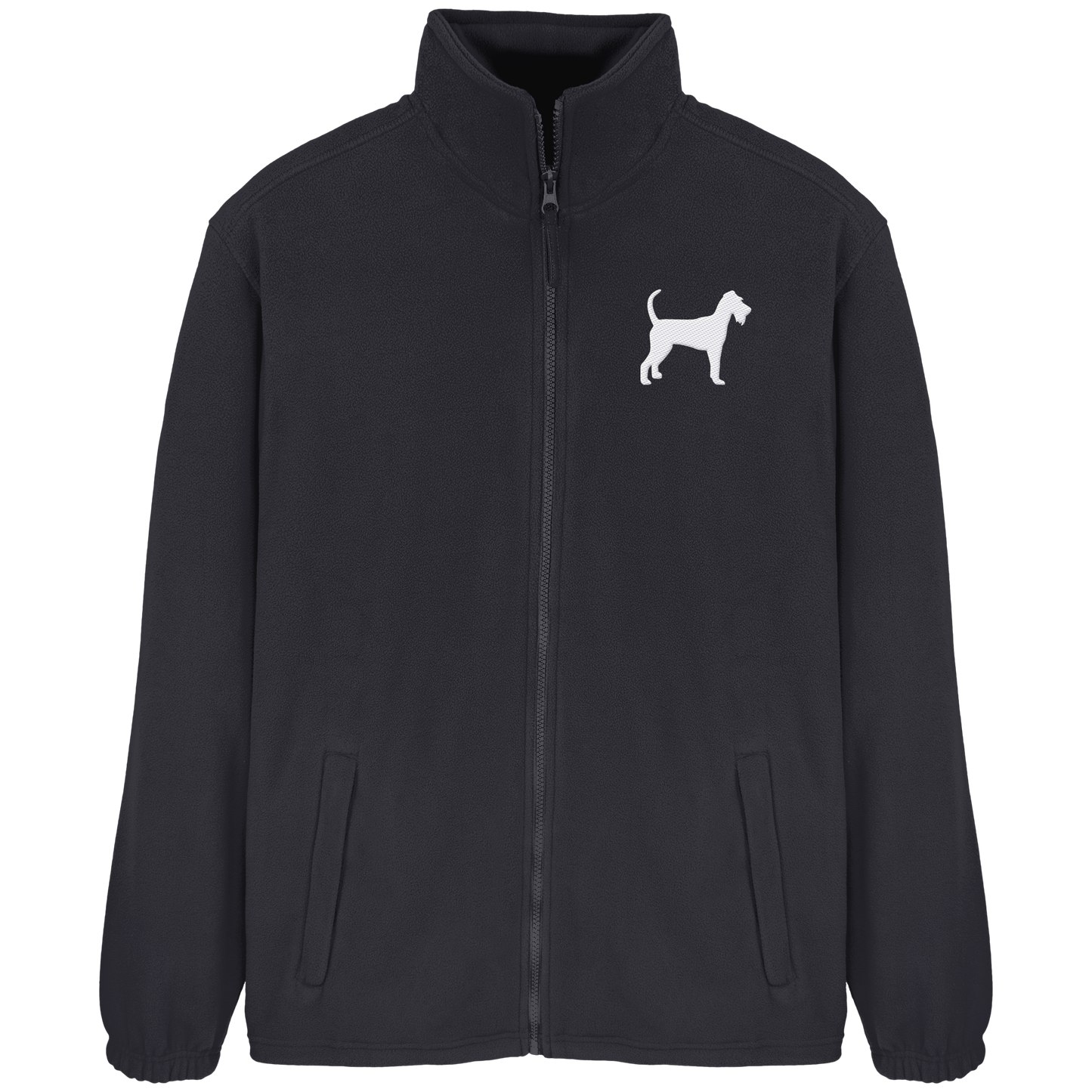 Irish Terrier-Silhouette - Fleece Jacket