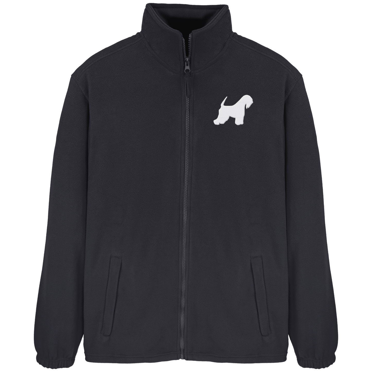 Irish Soft Coated Wheaten Terrier-Silhouette - Fleece Jacket