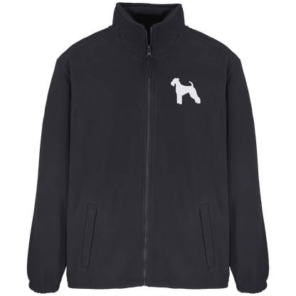 Airedale Terrier-Silhouette - Fleece Jacket