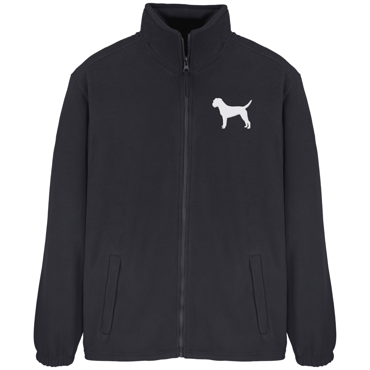 Border Terrier-Silhouette - Fleece Jacket
