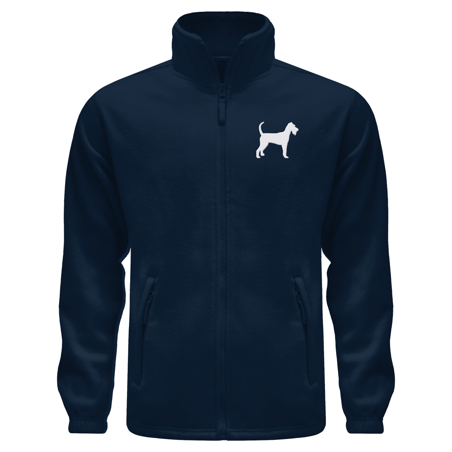 Irish Terrier-Silhouette - Fleece Jacket