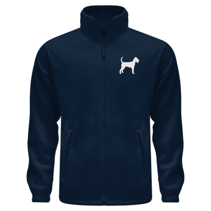 Irish Terrier-Silhouette - Fleece Jacket