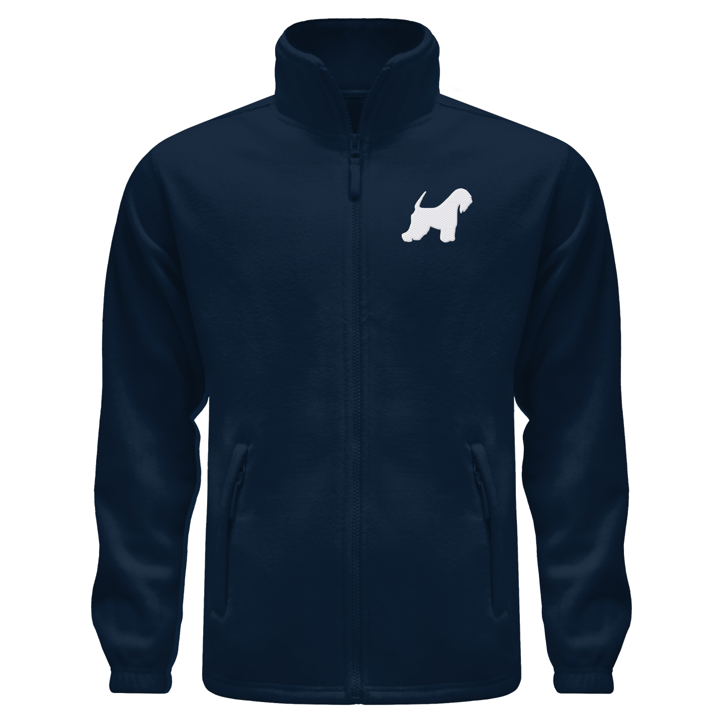 Irish Soft Coated Wheaten Terrier-Silhouette - Fleece Jacket