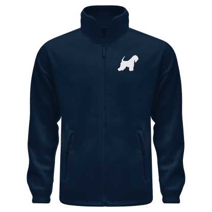Irish Soft Coated Wheaten Terrier-Silhouette - Fleece Jacket