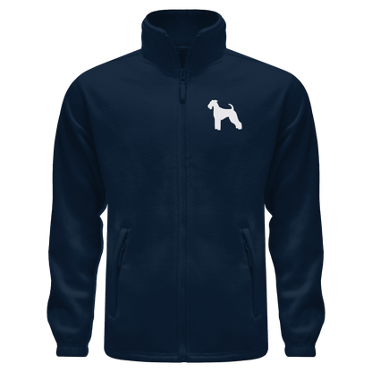 Airedale Terrier-Silhouette - Fleece Jacket
