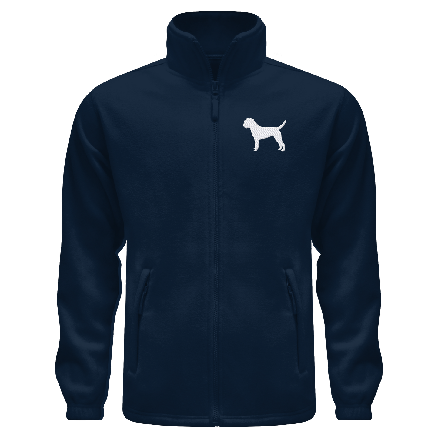 Border Terrier-Silhouette - Fleece Jacket