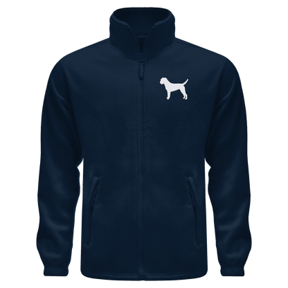 Border Terrier-Silhouette - Fleece Jacket