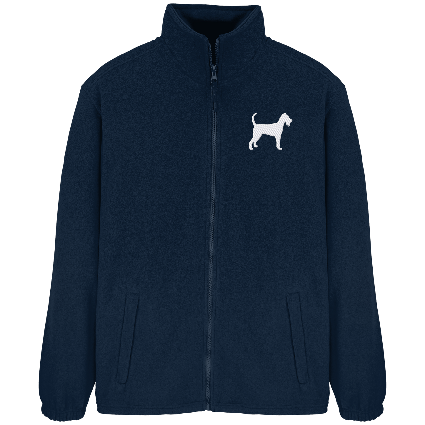 Irish Terrier-Silhouette - Fleece Jacket