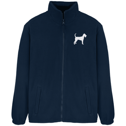 Irish Terrier-Silhouette - Fleece Jacket