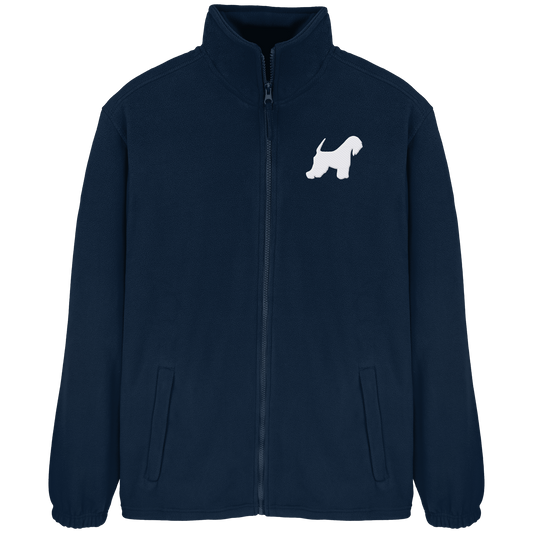 Irish Soft Coated Wheaten Terrier-Silhouette - Fleece Jacket