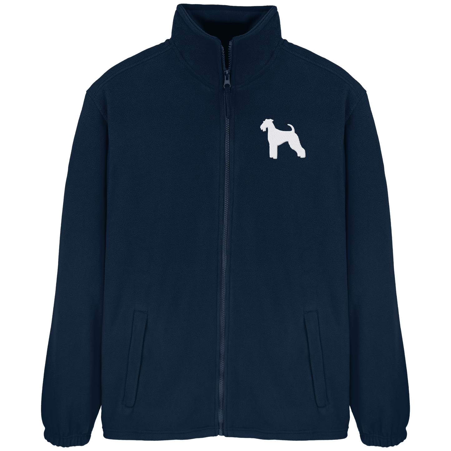 Airedale Terrier-Silhouette - Fleece Jacket