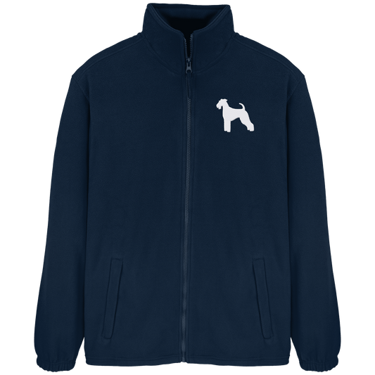Airedale Terrier-Silhouette - Fleece Jacket